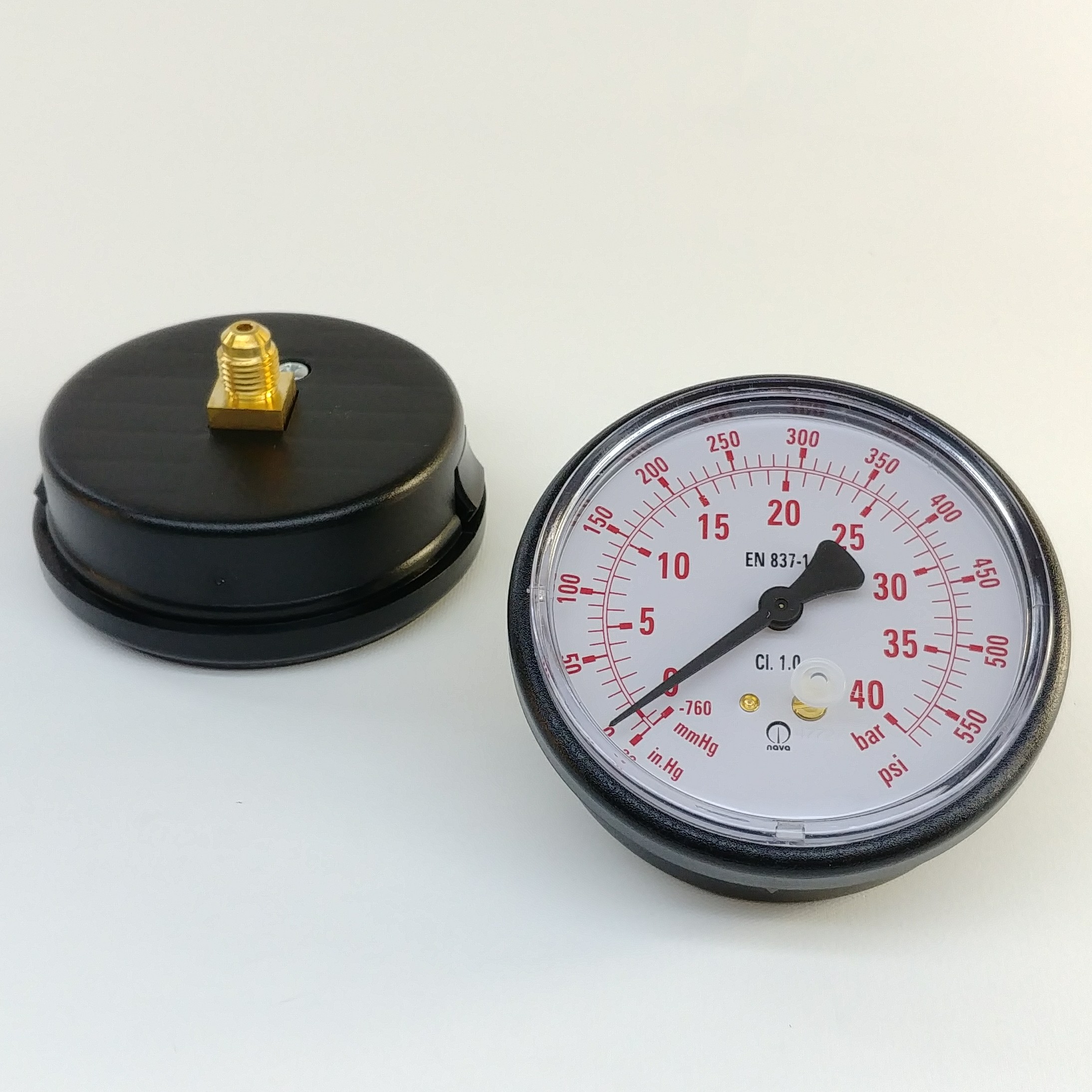 Manometer, HD, ROT, 80mm – AC-Service24 SHOP